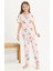 Kiraz Desenli Kısa Kol Kız Çocuk Göz Bantlı Pijama Takımı 18654 4