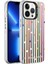 iPhone 13 Pro - Uyumlu Desenli Mayaks Silver Sert Kapak-Noktalar 1