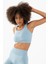 SlimFit Kadın Atlet Yaka Kolsuz Sisli Mavi Bra 813090 2