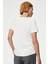Kadın T Kol V Yaka T-Shirt Bluz Beyaz 3