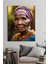 Old African Woman Kanvas Tablo 1