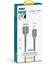 Force CB610L Metal Örgü 100 cm Lightning USB Şarj ve Data Kablosu 2