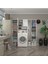 Kenzlife çamaşır makinesi dolabı hayzummega byz 180*156*55 banyo kiler çift kapaklı arkalıklı 1
