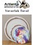 Yuvarlak Tuval 40X40 cm 1 Adet Arkadan Zımbalı Astarlı Resim Tuvali Akrilik Boya Yağlı Boya 3