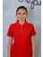 Kadın Pamuk Polo Yaka Büyük Beden Düz T- Shirt 1