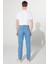 ALTINYILDIZ CLASSICS Erkek Açık Mavi Comfort Fit Rahat Kesim %100 Pamuk Esnek Denim Jean Kot Pantolon 6