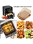 50 Adet Hava Fritöz Parşömen Kağıdı Yağ Fırçalı Hava Fritöz Gömlekleri Kare 6.3 Inç Tek Kullanımlık Pişirme Kağıdı Hava Fritöz Levhalar (Yurt Dışından) 4