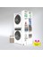 Kenzlife çamaşır-kurutma makinesi dolabı bolodenka byz 180*090*60 banyo arkalıksız + tekli duvar rafı hediyeli 1