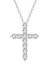 925 Gümüş Haç Kolye Tamamı Pırlantalı Zincir (Yurt Dışından) 1