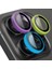 Buff iPhone 15 Pro Max / 15 Pro Neon Metal Lens Koruyucu Mix 1
