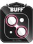 Buff iPhone 15 / 15 Plus Neon Metal Lens Koruyucu Pink 2