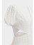 Fisto Detaylı Cut Out V Yaka Slim Fit Kadın Mini Elbise 3