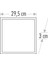 25W 30X30 Klipin LED Panel Sıva Altı (Güışığı) Cat CT-5286G 3