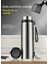 Hyt-Outdoor Spor Su Isıtıcısı Outdoor 304 Paslanmaz Çelik Yalıtımlı Bardak Büyük Kapasiteli 1200 ml - Mavi (Yurt Dışından) 3
