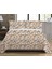 Modern Desenli Baskılı Çift Kişilik Pike Takımı 200X230 cm Renkli 1