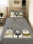 Ayı ve Yol Desenli Bebek ve Çocuk Baskılı Tek Kişilik Pike Takımı 160X230 Gri 1