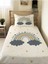 Gökkuşağı Desenli Bebek ve Çocuk Baskılı Tek Kişilik Pike Takımı 160X230 Beyaz 1