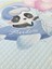Panda Uçak Desenli Bebek ve Çocuk Baskılı Tek Kişilik Pike Takımı 160X230 Mavi 2