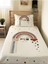 Gökkuşağı Desenli Bebek ve Çocuk Baskılı Tek Kişilik Pike Takımı 160X230 Beyaz 1