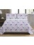 Modern Desenli Baskılı Çift Kişilik Pike Takımı 200X230 cm Renkli 1