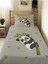 Panda Desenli Bebek ve Çocuk Baskılı Tek Kişilik Pike Takımı 160X230 Gri 1