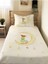 Ay Desenli Bebek ve Çocuk Baskılı Tek Kişilik Pike Takımı 160X230 Beyaz 1