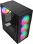 Plaıd V1 Mesh Temperli Camlı 4X12CM Auto Rgb Fan Atx Mid-T Gaming Oyuncu Kasası 1