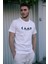 Beyaz Camp Baskılı T-Shirt 3