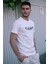 Beyaz Camp Baskılı T-Shirt 5