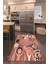 3D Dijital Baskılı Kaymaz Taban Yıkanabilir Renkli Modern Mutfak Halısı, N-Mutfak-29-Pembe, 4