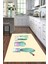 Dijital Baskılı Kaymaz Taban Yıkanabilir Renkli Modern Mutfak Halısı, N-Mutfak-30-Bej, 1
