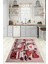 3D Dijital Baskılı Kaymaz Taban Yıkanabilir Renkli Modern Mutfak Halısı, N-Mutfak-34-Kırmızı, 5