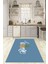 Dijital Baskılı Kaymaz Taban Yıkanabilir Home Yazılı Mutfak Halısı, N-Mutfak-31-Mavi, 5