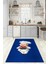 Dijital Baskılı Kaymaz Taban Yıkanabilir Renkli Modern Mutfak Halısı, N-Mutfak-05-Mavi, 2