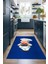 Dijital Baskılı Kaymaz Taban Yıkanabilir Renkli Modern Mutfak Halısı, N-Mutfak-05-Mavi, 4