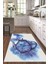 Dijital Baskılı Kaymaz Taban Yıkanabilir Renkli Modern Mutfak Halısı, N-Mutfak-23-Mavi, 2