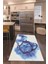 Dijital Baskılı Kaymaz Taban Yıkanabilir Renkli Modern Mutfak Halısı, N-Mutfak-23-Mavi, 5