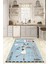 Dijital Baskılı Kaymaz Taban Yıkanabilir Renkli Modern Mutfak Halısı, N-Mutfak-03-Mavi, 2