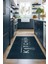Dijital Baskılı Kaymaz Taban Yıkanabilir Kitchen Yazılı Mutfak Halısı, N-Mutfak-04-Mavi, 4