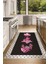 Dijital Baskılı Kaymaz Taban Yıkanabilir Renkli Modern Mutfak Halısı, N-Mutfak-01-Pembe, 3