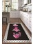 Dijital Baskılı Kaymaz Taban Yıkanabilir Renkli Modern Mutfak Halısı, N-Mutfak-01-Pembe, 5
