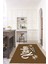 Dijital Baskılı Kaymaz Taban Yıkanabilir Kitchen Yazılı Mutfak Halısı, N-Mutfak-41-Kahve-Beyaz, 3