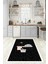 Dijital Baskılı Kaymaz Taban Yıkanabilir Renkli Modern Mutfak Halısı, N-Mutfak-38-Siyah, 4