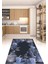 3D Dijital Baskılı Kaymaz Taban Yıkanabilir Renkli Modern Mutfak Halısı, N-Mutfak-25-Mavi, 3