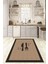 Dijital Baskılı Kaymaz Taban Yıkanabilir Kitchen Yazılı Mutfak Halısı, N-Mutfak-09-Kahve, 1