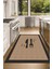 Dijital Baskılı Kaymaz Taban Yıkanabilir Kitchen Yazılı Mutfak Halısı, N-Mutfak-09-Kahve, 2