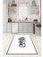 Dijital Baskılı Kaymaz Taban Yıkanabilir Kitchen Yazılı Mutfak Halısı, N-Mutfak-42-Beyaz, 4