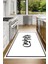 Dijital Baskılı Kaymaz Taban Yıkanabilir Kitchen Yazılı Mutfak Halısı, N-Mutfak-42-Beyaz, 5
