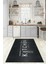 Dijital Baskılı Kaymaz Taban Yıkanabilir Kitchen Yazılı Mutfak Halısı, N-Mutfak-04-Antrasit, 2