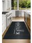 Dijital Baskılı Kaymaz Taban Yıkanabilir Kitchen Yazılı Mutfak Halısı, N-Mutfak-04-Antrasit, 3